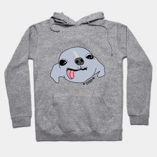 Funny silly derpy blep dog Hoodie